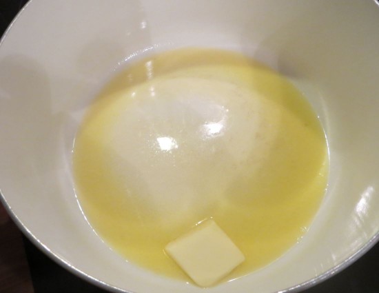 Butter auslassen